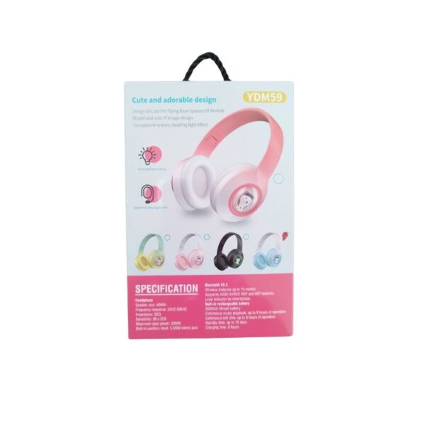 Dječije Bluetooth slušalice YDM59 Pink - Image 3