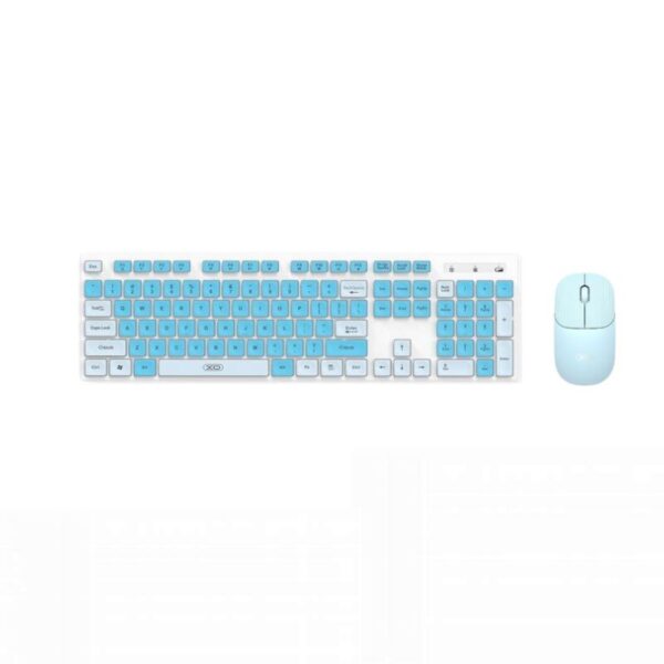 Tastatura XO KB-05 wireless + miš Blue