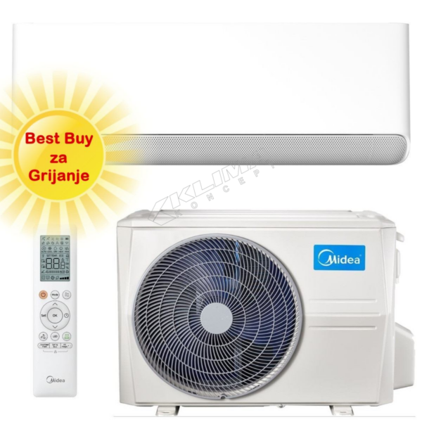 Midea klima 12 BREEZELESS E 3.5 kW MSCB1BU-12HRFN8-QRD-MOX103-12HFN8-QRD1G