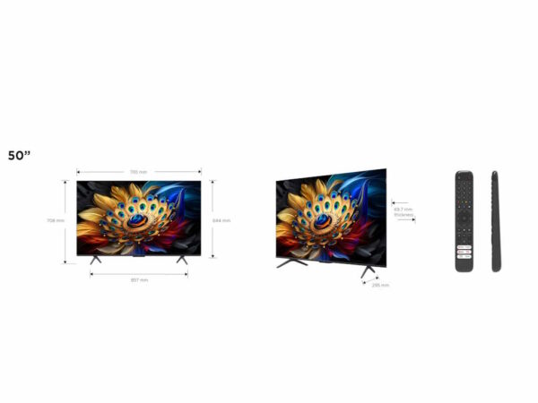 TCL 50"C655 4K QLED TVMotion Clarity 120HZ Google TVHDMI 2.1; 2.0 ONKYO Dolby Atmos - Image 4