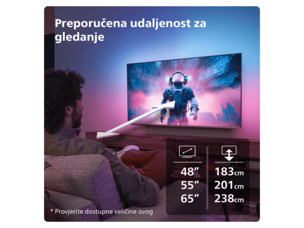 Philips 55''OLED769 4K TitanAmbilight s 3 strane; 2.1 HDMI; P5 AI perfect; panel 120 HZ - Image 9