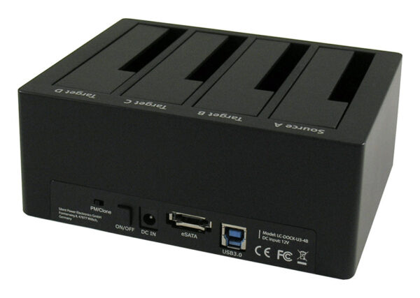 LC-Power LC-DOCK-U3-4BHDD docking station2,5"/3,5" SATA HDDs/SSDs - Image 2