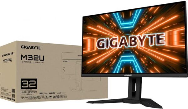 Gigabyte MONITOR 32'' [M32U];4K/IPS/350cd/144Hz/1ms/HDMI/DP3xUSB/1xType-C/Height/Swivel/VESA - Image 2