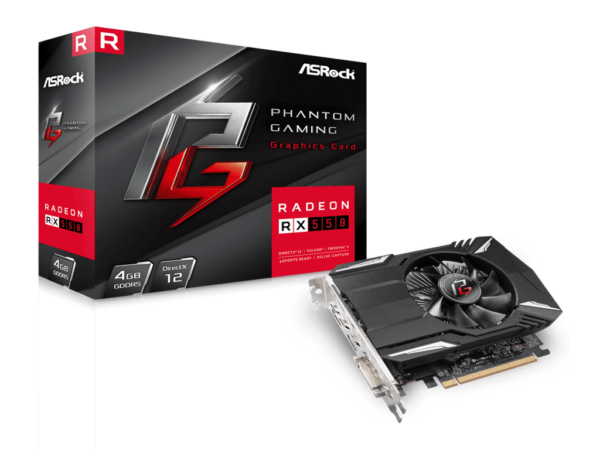 ASROCK Phantom Gaming RX550 4GAMD Radeon RX 5504GB GDDR5 128bit;DVI,HDMI,DP - Image 2