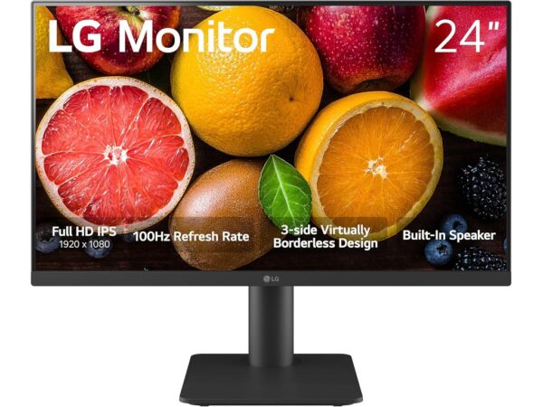 LG monitor 24MS550-B (23.8'')FHD 100Hz, IPS, 5ms, 250cdHDMI, VESA 75x75, Tilt, Ultra slim