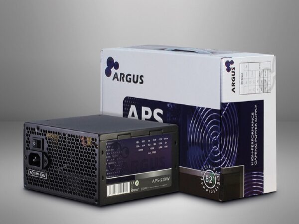 Inter-tech PSU Argus APS-520W12cm fan,  Mainboard 20+4Pin PCI-Express 6+2Pin, 4x IDE 4Pin (Molex)