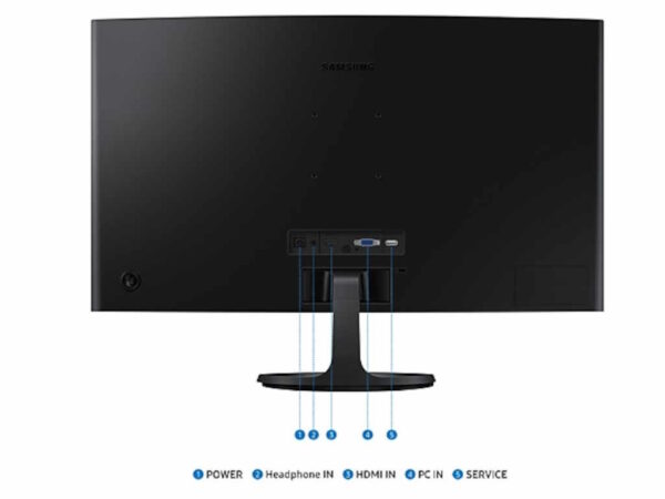 27''FHD Zakrivljeni Monitor S3VA, 1920x1080, 75Hz, 3000:14ms, 250cd, HDMI, VGA, Tilt, VESA 75x75 - Image 3